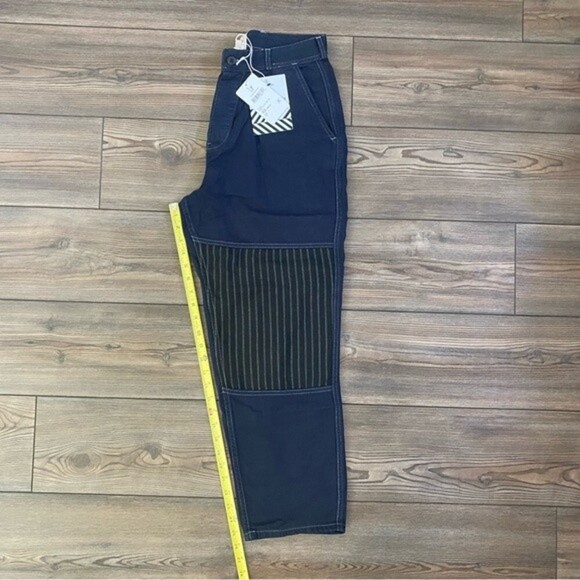 Sandrine Rose x Free People French Worker patch pants NWT Womens Sz 29 - Picture 13 of 15